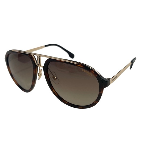 Carrera Men’s Sunglasses 1003SSAM Havana gold aviator 100% UV protection - Picture 1 of 11